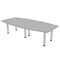 Skutchi Designs 45 in W, 96 in L, 29 in H, Engineered Wood Top, Grey HAR-BOT-46X93-PT-01 - alternate 1